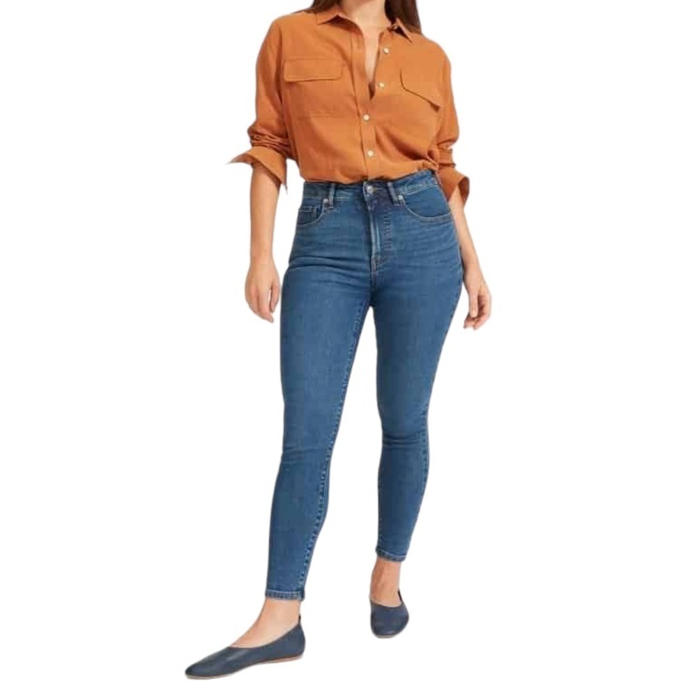 EVERLANE High Rise Ankle Jeans
